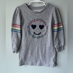 Gap Kids size XS youth (4/5) crewneck sweatshirt tunic/dress